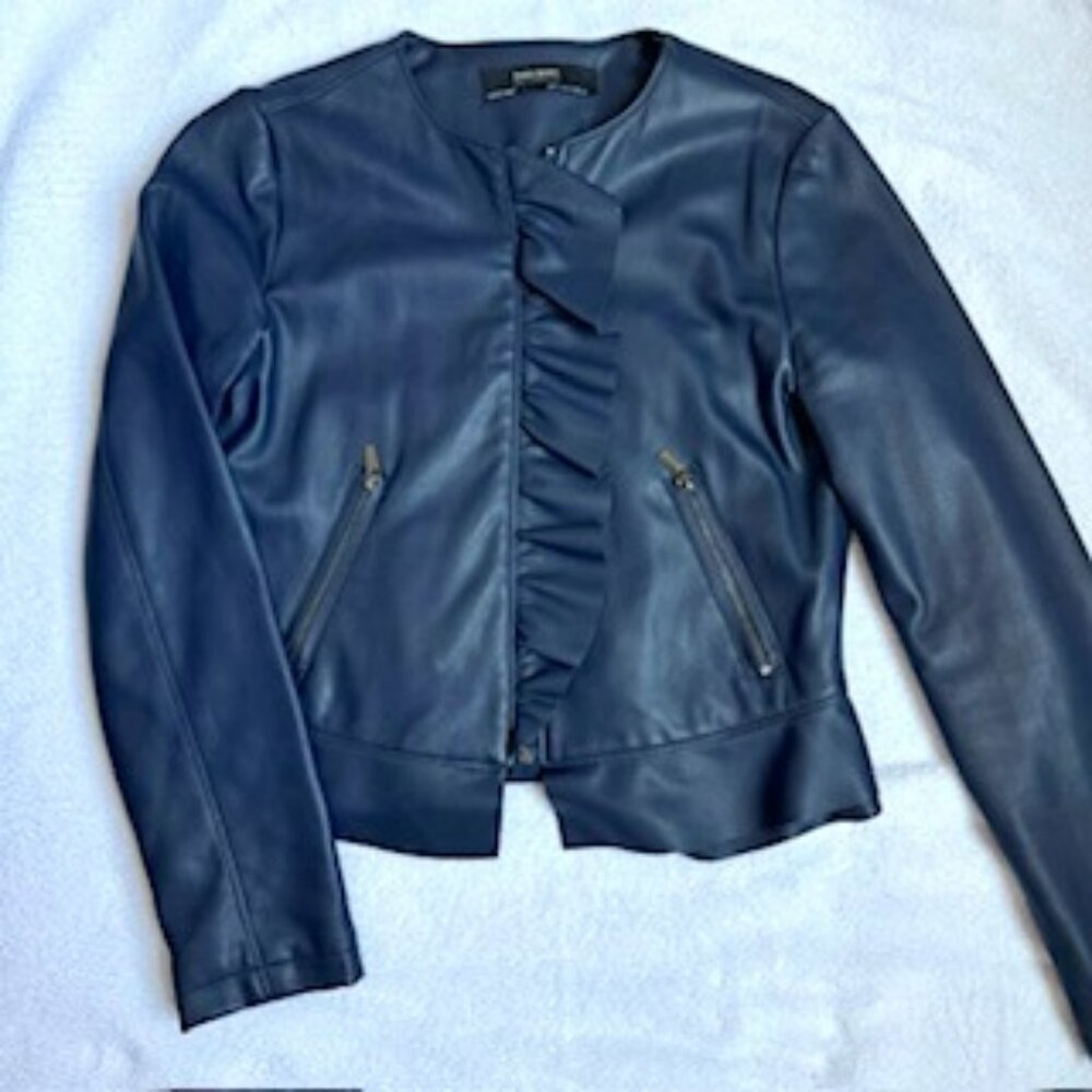 Zara Vegan leather jacket M